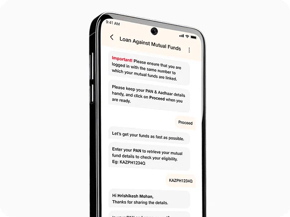 Apply with a chat
Apply with a chat